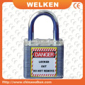 China WELKEN , U.S OSHA Caution Label, Steel Short Shackle Laminated Pad Lock